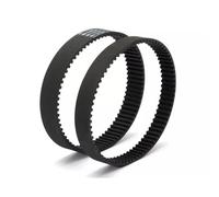 Qunyince 2Pcs Rubber Scarifier Drive Belt, HTD 295-5M-12 Timing Belt 59 Teeth Compatible with King Craft, Top Craft and Einhell Royal Scarifier