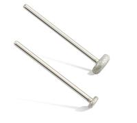 QUNZHAO 2Pcs Diamond Nail Drill Bits Carbide Cuticle Remover Bit for Under Nail Dead Skin Cleaning Cuticle Remove Nail Art Design Manicure(02 set)