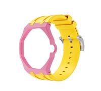 QUNZIDRESS Bio-Ceramic Silicone Integrated Case Band Mod Kit Compatible with Swatch Royal Pop for Men Women Watches Replacement Adjustable Daily Commute Gym Workout Sport Watch Strap