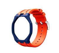 QUNZIDRESS Bio-Ceramic Silicone Integrated Case Band Mod Kit Compatible with Swatch Royal Pop for Men Women Watches Replacement Adjustable Daily Commute Gym Workout Sport Watch Strap