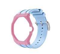 QUNZIDRESS Bio-Ceramic Silicone Integrated Case Band Mod Kit Compatible with Swatch Royal Pop for Men Women Watches Replacement Adjustable Daily Commute Gym Workout Sport Watch Strap