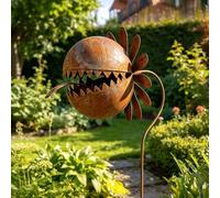 QUNZIDRESS Garden Decor for Outside - Metal Venus Flytrap Garden Stakes Decorative, Metal Carnivorous Plants for Outdoors, Yard Art Garden Halloween Gothic Decorations for Outdoor Lawn Porch Pathway
