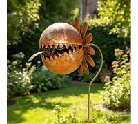QUNZIDRESS Garden Decor for Outside - Metal Venus Flytrap Garden Stakes Decorative, Metal Carnivorous Plants for Outdoors, Yard Art Garden Halloween Gothic Decorations for Outdoor Lawn Porch Pathway