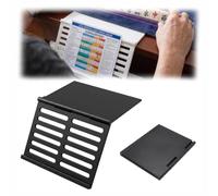 QUNZIDRESS Mahjong Card Holder - Foldable Under-Mat Slide-in Stand for American Mahjong, Space-Saving Angled Viewing Display Rack, 3D-Printed American Mahjongs Table Accessory