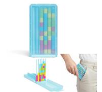 QUNZIDRESS Mini Color Stack Challenge,Portable Brain Teaser Travel Game with 40 Colors Rings,Color Challenge Game, Compact Stack and Sort Ring Challenge,Perfect Fun Gift for Focus and Logic Training