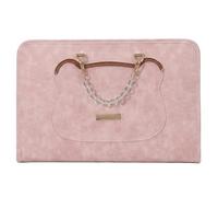 QUNZIDRESS Portable Protective Notebook Bag with Handle Laptop Protective Case Laptop Notebook Protective Sleeve for Office College Business Work (Pink 15-16inch)
