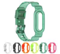 QUNZIDRESS Replacement Clear Compatible with Google for Fitbit Air Band, TPU Waterproof Fitness Tracker Sport Watch Strap Adjustable Wirstband Accessories for Men Women