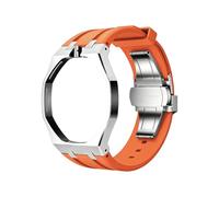 QUNZIDRESS Watch Mod Kit compatible with S-watch X AP Royal Pop Pocket Watch, Stainless steel Case + Silicone Strap, For Swatch x AP Royal Pop