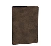 Quo Vadis 016721Q President Diary Italian Language Year 2027 Chocolate Colour A4 Size 21 x 27 cm Weekly 13 Months Dec Dec White Paper Address Book Removable Cover in Synthetic Bergame