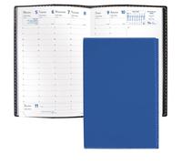 Quo Vadis 2026 Business - Weekly Planner - 12 Months, Jan. to Dec. - 4 x 6" - Grained Faux Leather Club Blue Cover- Time Management Appointment Organizer