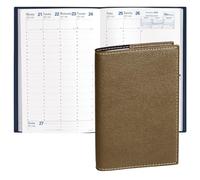 Quo Vadis 2026 Minister - Weekly/Monthly Planner - 12 Months, Jan. to Dec. - 6 1/4 x 9 3/8" - Grained Faux Leather Club Bronze Cover- Time Management Appointment Organizer