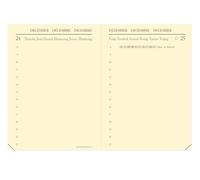 Quo Vadis 20900719MQ Replacement Insert for 2019 Miniday Calendar (7 x 10 cm, 1 Day per Page, Multilingual, Ivory Paper, Thread Binding, Address Index) 1 Piece