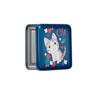 Quo Vadis - Collection: Chi - Metal Box - Hard-Wearing and Durable - for Storing Many Small Items - Size: 8 x 10 x 2.5 cm - Motif: Liberty