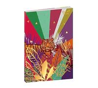 QUO VADIS - Collection: Jungle Spirit Notebook 21 lined with elastic band 15 x 21 cm Rainbow