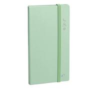 Quo Vadis - Collection: Pastel - Alphabet Directory 17 - Elastic Closure - White Paper - Hard Cover - Format 9 x 17 cm - Light Green
