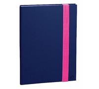 QUO VADIS - Collection: Rio Notebook 21 dots, lined with elastic band, 15 x 21 cm, blue