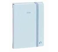 Quo Vadis - Diary - 2026 - Daily 21 Colour - Daily - Multilingual - Pastel - Light Blue - 12 months from January to December - 15 x 21 cm - Clairefontaine white paper - Made in France