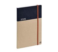 Quo Vadis - Diary - 2026 - Minister Recycled - Weekly Planner - Multilingual - Blue - 13 months from December to December - 16 x 24 cm - Recycled Clairefontaine Paper - Made in France