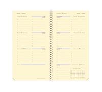 Quo Vadis - Diary Refill - Spiral - 2026 - Planorizon - Weekly Horizontal - French - 12 Months and 1/2 from mid-December to December - 9 x 17 cm