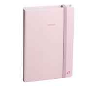 Quo Vadis Pastel Notebook 15 Lined with Elastic 10 x 15 cm Pink