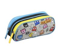 QUO VADIS - Pencil case - Rectangle - Pac Man - Multicoloured - 10x23x7cm - Canvas (Polyester) - 2 Compartment(s)