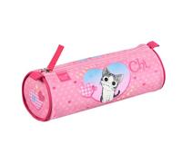 QUO VADIS - Pencil case - Round - Chi - Multicoloured - 23x8x8cm - Canvas (Polyester) - 1 Compartment(s) - Vichy Photo Visual