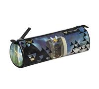 Quo Vadis - Pencil case - Round - Vitality - Multicoloured - 8x23x8cm - Canvas (Polyester) - 1 Compartment(s)