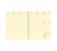Quo Vadis - Refill Agenda - Spiral - 2025 - Manager S - Weekly Planner - French - 12 months and 1/2 from mid-December to December - 21 x 27 cm - Clairefontaine ivory paper - Made in France