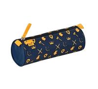 Quo Vadis - School Pencil case - Round - Louise & Arthur - Multicolor - 23x8x8cm - Canvas (Polyester) - 1 Compartment(s)