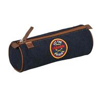 Quo Vadis - School Pencil case - Round - Louise & Arthur - Multicolor - 8x23x8cm - Canvas (Polyester) - 1 Compartment(s)