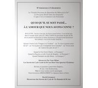 QUOI QU'IL SE SOIT PASSÉ... À L'AMOUR QUE NOUS AVONS CONNU?