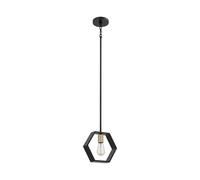 Luminosa Lighting Elstead Quoizel Bismarck Slim Pendant Ceiling Light Earth Black