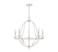 Quoizel Bradbury 5 Light Chandelier - Antique White