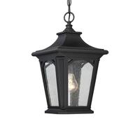 Bedford 1 Light Small Chain Lantern Mystic Black Finish E27 Netlighting Black One Size