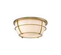 Quoizel Chance Bathroom Ceiling Light Painted Natural Brass IP44 Netlighting Yellow One Size