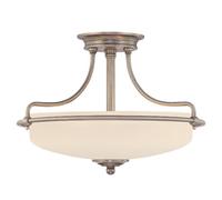 QUOIZEL Griffin ceiling lamp, 43 cm, antique nickel