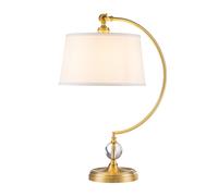 Quoizel Jenkins Table Lamp - Brushed Brass with Cream Shade