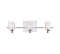 Quoizel Kolt 3 Light Bathroom Wall Light - Polished Chrome