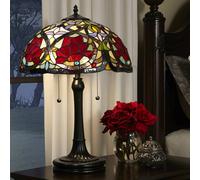 QUOIZEL Larissa table lamp in a Tiffany style