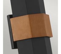 QUOIZEL LED outdoor wall light Chasm M black up/down