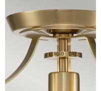 QUOIZEL Penn Station ceiling light, brushed brass