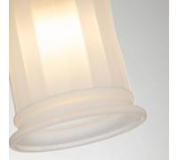 QUOIZEL Swell wall light, brass-coloured, glass, 24 cm, IP44, G9