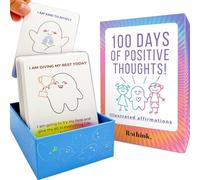 QUOKKA 100 Affirmation Cards for Kids - Meditation Cards for Mental Health - Anxiety Relief Items for Mental Health - Calming Self Care for Women - Perfect Mindfulness Gift for Children Teens