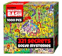 QUOKKA 1000 Piece Jigsaw Puzzle for Adults Mythories Pawchella - Premium Box Packaging with Extra Fun Challenges, Perfect for Relaxation, Creativity & Gift Giving
