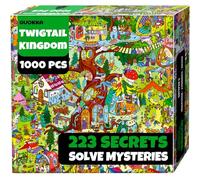 QUOKKA 1000 Piece Puzzle for Adults - 223 Hidden Secrets, Engaging Audio Story, Snap-Tight Thick Pieces - Collect All Four Adult Puzzles in Series To Build One Epic Mystery Realm - Twigtail Kingdom