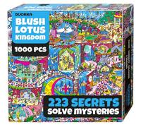 QUOKKA 1000 Piece Puzzle for Adults - Blush Lotus Kingdom