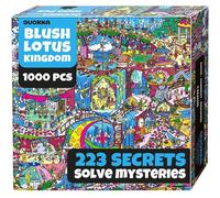 QUOKKA 1000 Piece Puzzle for Adults - Blush Lotus Kingdom
