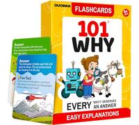 QUOKKA 101 WHY Card Games for Kids ages 4-8 - Flash Cards For Kids with Simple Explanations & Fun Facts - Educational Games about Science, Nature, Space, Body Topics - Family and Classroom Activity