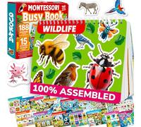Quokka Activity Busy Book For Kids Age 3+, Montessori Busy Board - Preschool Learning Resources with 15 Wildlife Interactive Pages - Travel Educational Toys For Toddlers on Plane