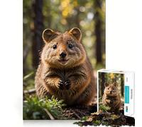 Quokka Australian Animal Jigsaw Puzzles for Adults1000 Piece Brain Teaser Home Leisure Image Assembly Birthday Gift (38x52cm)
